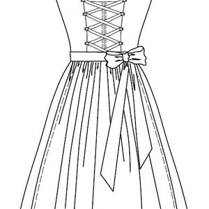 Sewing pattern Dirndl Snow White image 6