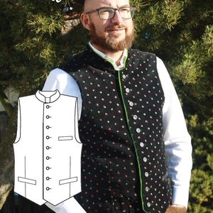 E-book men's traditional vest Alex