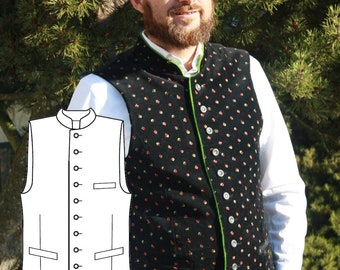 E-book men's traditional vest Alex