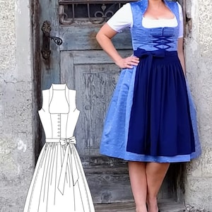White dirndl dress cheap