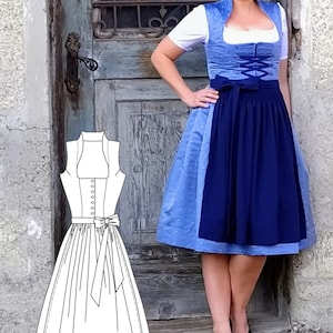 Sewing pattern Dirndl Snow White image 1