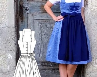 Sewing pattern Dirndl Snow White