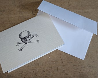 Skull and Crossbones Greeting Card