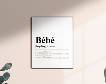 Bebe Poster Etsy
