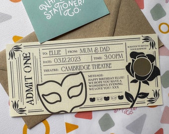 Phantom of the Opera Ticket Reveal: Personalized Theatre Gift