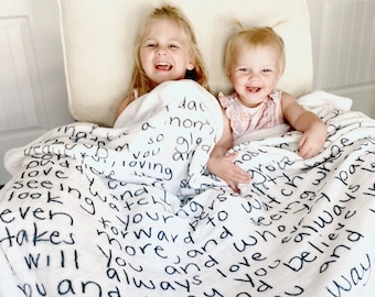 Throws Love Letter Personalized Blanket, Graduation Gift, Handwriting Letter Gift, Love Gifts for Him, Valentines Day Gift,mothers day gift