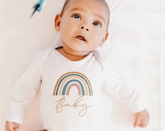 Rainbow Baby Announcement Shirt,Gender Neutral Baby Gift, Teal, Scandinavian Rainbow, Rainbow Baby Shirt, Rainbow Baby Gift, Rainbow Mama