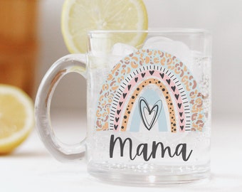 Mama mug with cute rainbow print ,Mama rainbow coffee mug, Mothers day gift for new or expecting mom,Mothers Day gift mug,Rainbow Mama Mug