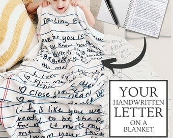 Handschrift Decke Benutzerdefinierte Decke Personalisierte Decke Jubiläumsgeschenke für Freund Geschenk Jahrestag, Geschenke für Mann, Muttertagsgeschenk