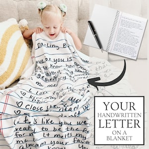 Handwriting Blanket Custom Blanket Personalized Blanket Anniversary Gifts for Boyfriend Gift Anniversary, Gifts for Husband,mothers day gift