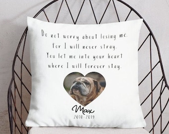 Pet Memorial Pillow, Pet Loss Gift, Custom Pet Pillow, Dog Mom Gift,pet bereavement gift, dog loss gift, cat loss gift, pet loss pillow, dog
