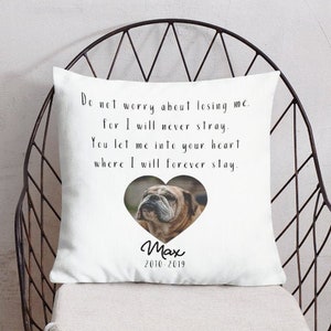 Pet Memorial Pillow, Pet Loss Gift, Custom Pet Pillow, Dog Mom Gift,pet bereavement gift, dog loss gift, cat loss gift, pet loss pillow, dog
