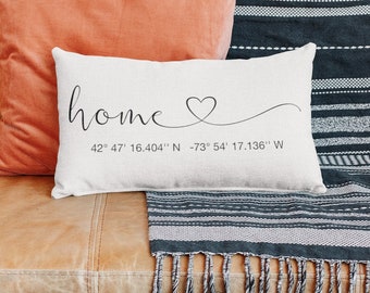 Home coordinates pillow | house warming gift | farmhouse style pillow | wreath pillow | home pillow | phrase pillow | cottage decor gift