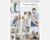 Custom Photo Blanket, Personalized Photo Blanket, Custom Picture Blanket, Photo Collage Memory Blanket Family Blanket Custom Wedding Gift