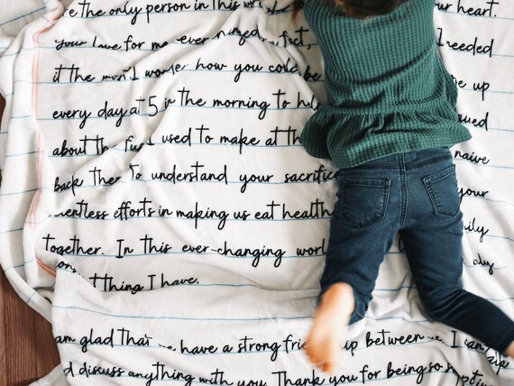 Love Letter Blanket Anniversary Gift Custom Blanket Personalized Blanket Gift for Him Christmas Gift for Boyfriend for Husband Etsy