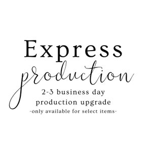 Express 2-3 Werktage Produktions-Upgrade