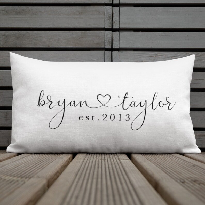Personalized Couples Gifts Personalized Couples Pillow Etsy