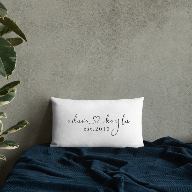 Personalized Couples Gifts Personalized Couples Pillow Etsy