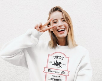 Cupid's Brewing Co Sweater,Premium Love Potions, Cupid Sweatshirts,Valentine's Day Shirt, Brewing Co Sweatshirt, Valentine Sweatshirt,Love