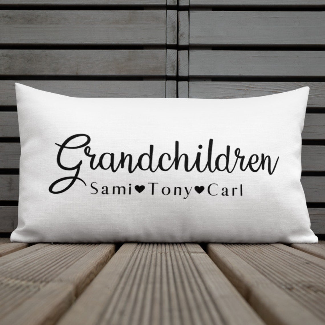Grandchildren pillowGrandma pillowpersonalized grandma Etsy