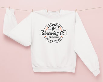 Cupid's Brewing Co Sweater,Premium Love Potions, Cupid Sweatshirts,Valentine's Day Shirt, Brewing Co Sweatshirt, Valentine Sweatshirt,Love