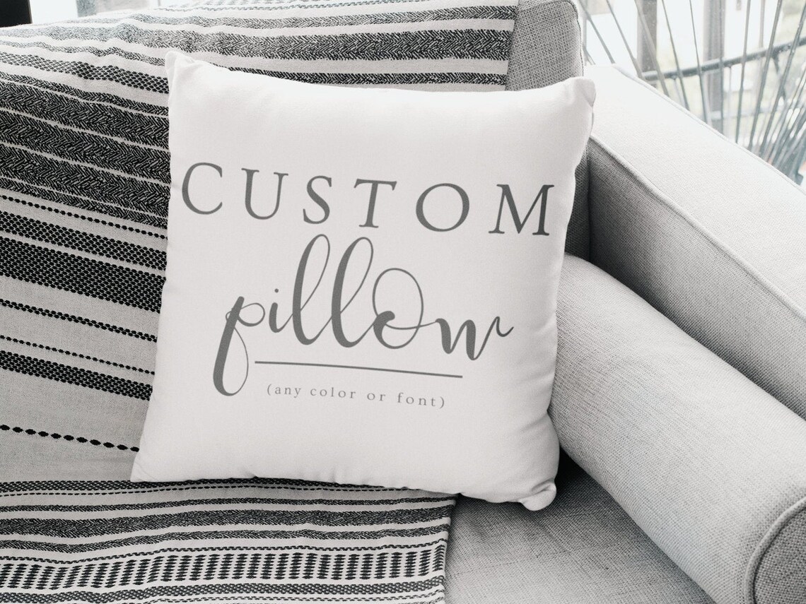 Personalized Pillow Custom Pillow Custom Quote Pillow Etsy