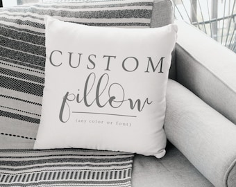 Personalized pillow, Custom pillow, Custom quote pillow, Custom text pillow, Personalized pillows, Personalized gift, Custom gift, Gifts