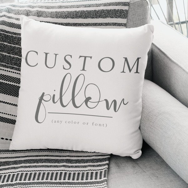 Custom Quote Pillow Etsy
