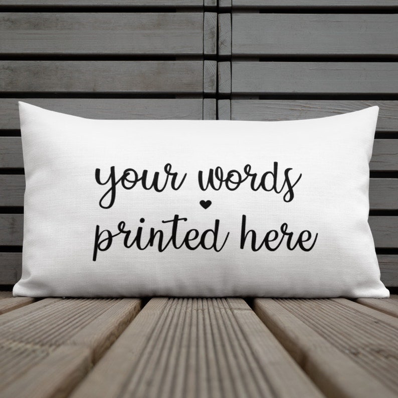 Personalized Pillow Custom Pillow Custom Quote Pillow Etsy