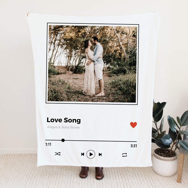 Custom Scannable Music Code Blanket Photo Starlight