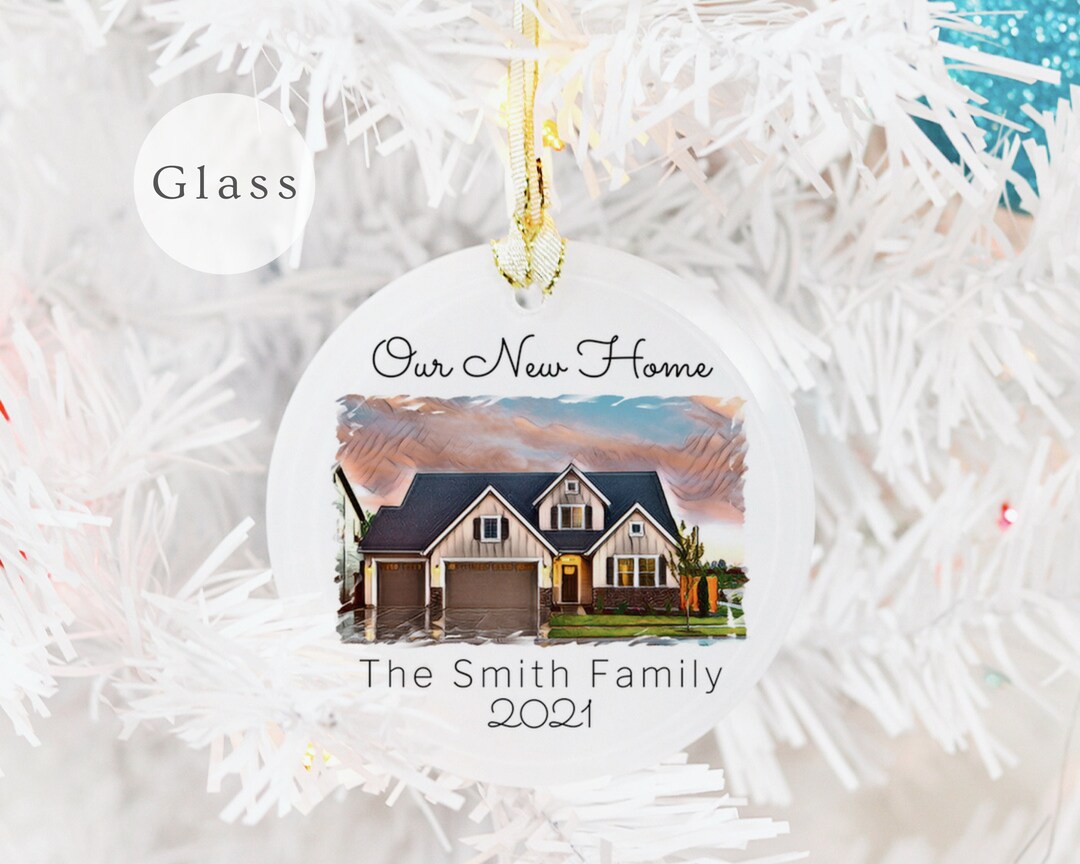 Custom Home Ornament, Housewarming Gift, Personalized Home Ornament, New Home Ornament, House