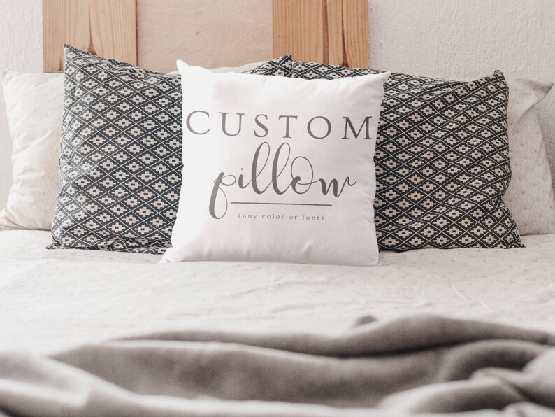 Custom Pillow Personalized Pillow Design Your Own Pillow Etsy