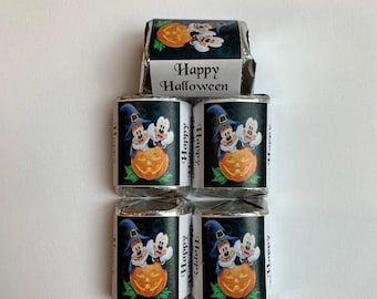 60 Mickey and Minnie Mouse Halloween Candy Wrappers