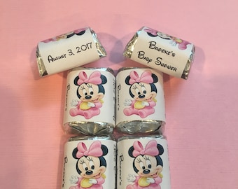 60 Baby Minnie Baby Shower Candy Wrappers