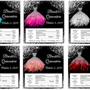 15 Quinceanera Birthday Candy Bar Wrapper