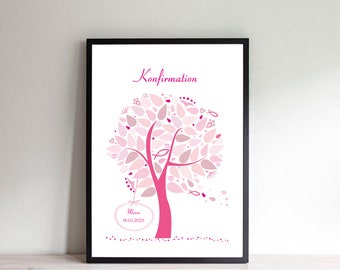 Guestbook for confirmation Personalized poster