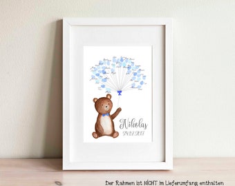 Guestbook Little Bear - Gift for Birth