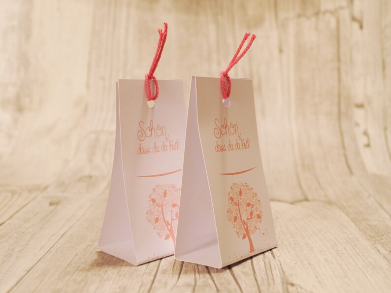 Guest Gifts Packaging 6 Pcs Baptisree Pink Etsy