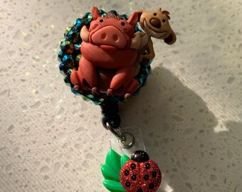 Disney’s Timon and Pumbaa handmade badge.