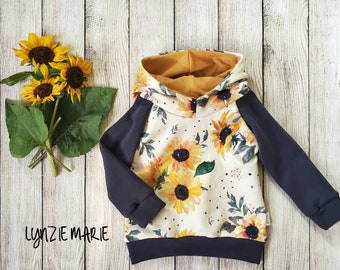 Sunflower toddler hoodie