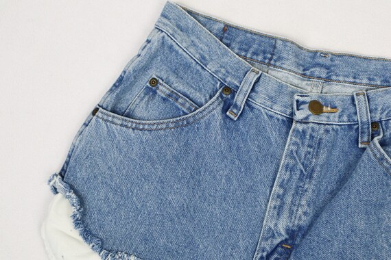 Vintage Wrangler High Waisted Shorts Medium Wash … - image 6