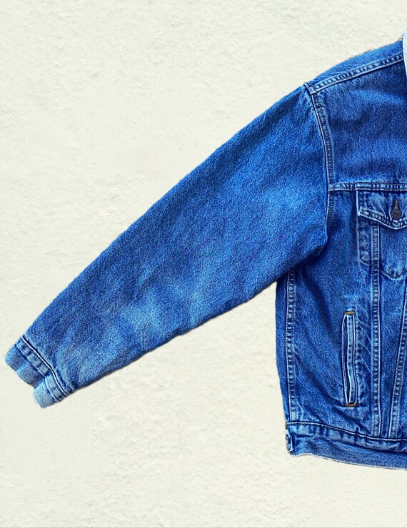 Vintage Levi Sherpa Denim Jacket Vintage Jean Jac… - image 9