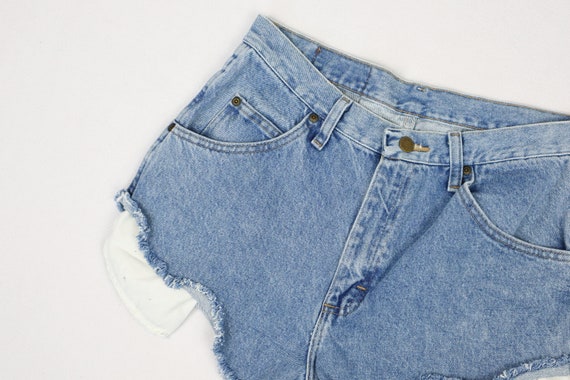 Vintage Wrangler High Waisted Shorts Medium Wash … - image 7