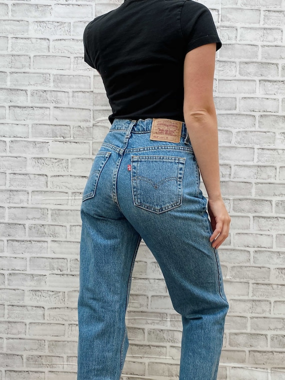 levis 512 high waisted jeans