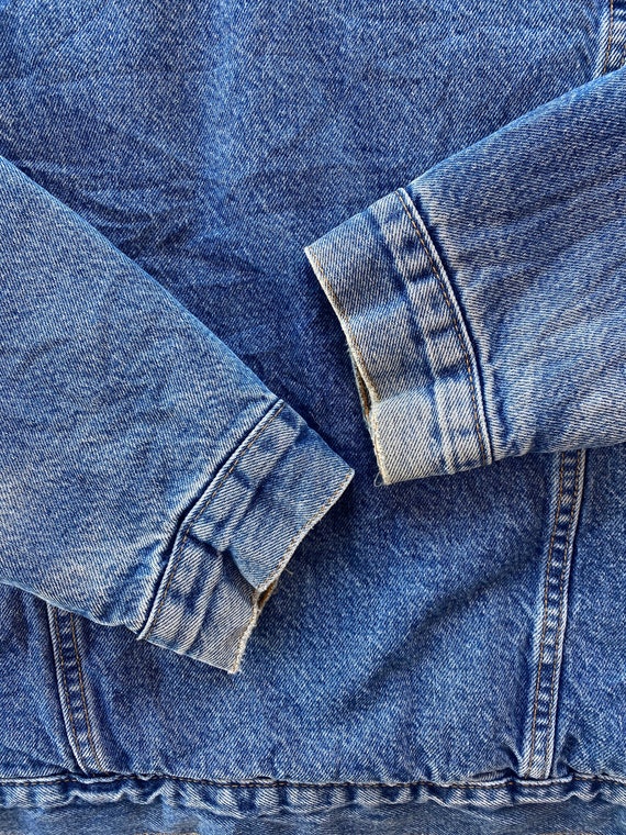 Vintage Levi Sherpa Denim Jacket Vintage Jean Jac… - image 5
