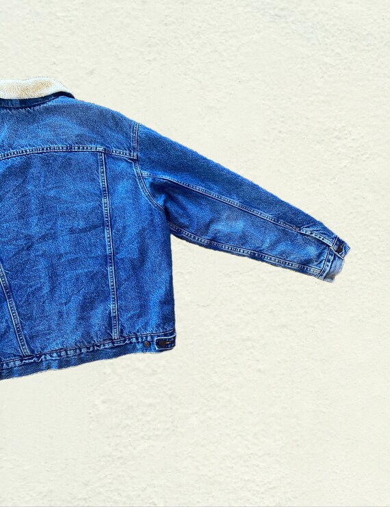 Vintage Levi Sherpa Denim Jacket Vintage Jean Jac… - image 7