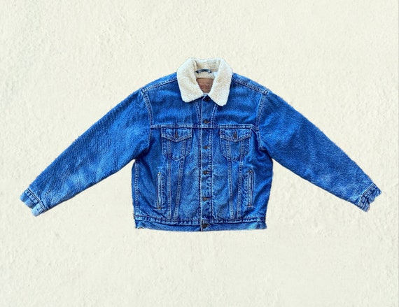Vintage Levi Sherpa Denim Jacket Vintage Jean Jac… - image 1