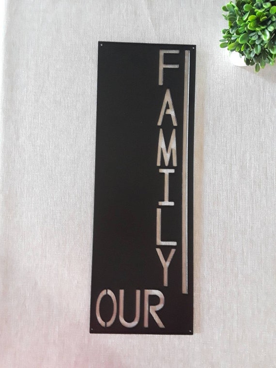 Large address plaque metal address sign vertical address sign house custom name metal modern address weatherproof sign metal art silo sign