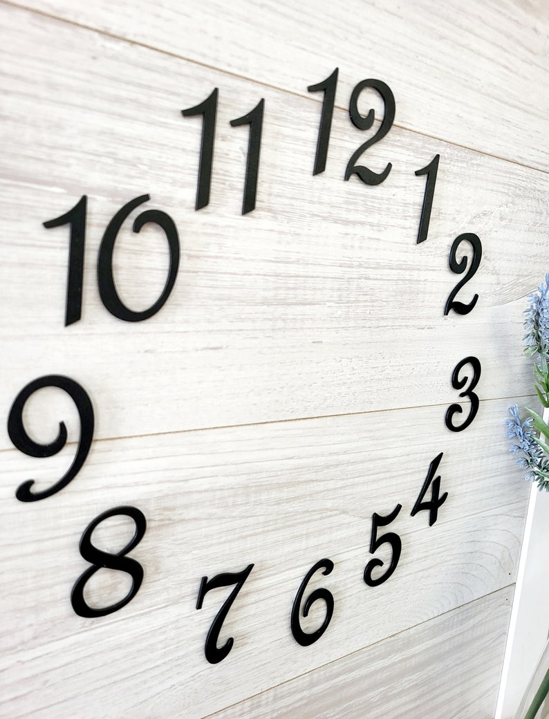 2 Inch Clock Numbers | DIY Clock Number Kit | Metal Clock Number Kit ...