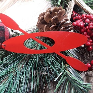 Kayak ornament christmas tree ornament christmas gift wood tree party favor tree stocking stuffer wooden kayak lover kayaker gift outdoor